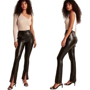 Abercrombie and Fitch The Skinny Ultra High Rise Faux Leather Pants